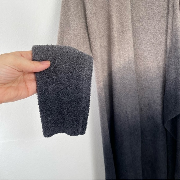 Barefoot Dreams Chic Lite Calypso Wrap Cardigan Pewter And Midnight Size S/M - Picture 4 of 11